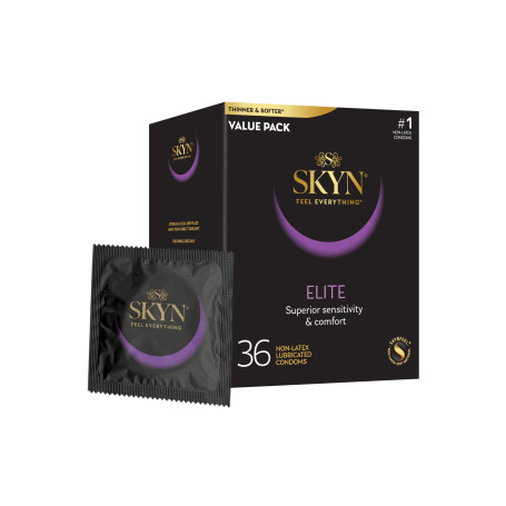 SKYN LifeStyles Elite Lot de 36 préservatifs en polyisoprène synthétique sans latex (l'emballage peut varier)