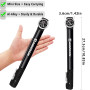 AMZOON Pompe à Vélo Pompe a Velo avec Manometre Tuyau Rallongé Mini Pompe Vélo Adapté pour Schrader et Presta Valve Pompe Velo a