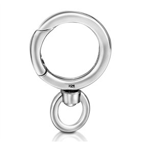 My-Bead Fermoir à ressort avec œillet rotatif 20 mm Boucle à ressort en argent sterling 925 pour chaîne pendentif colliers DIY My-Bead Fermoir à ressort avec œillet rotatif 20 mm Boucle à ressort en argent sterling 925 pour chaîne pendentif colliers DIY