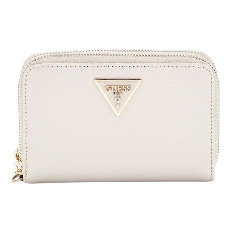 GUESS Laurel SLG Medium Double Zip Wallet M Bone
