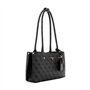 GUESS Meridian Shoulder Satchel Bag Coal Logo