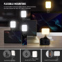 NEEWER Basics Lampe Selfie Magnétique Compatible MagSafe iPhone, Clip sur Téléphone Éclairage de Remplissage avec Chiffon de Net