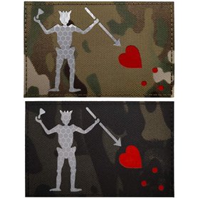 Écusson phosphorescent Edward Teach avec drapeau pirate Barbe Noire – Badges tactiques militaires décoratifs – Fermeture Velcro  Écusson phosphorescent Edward Teach avec drapeau pirate Barbe Noire – Badges tactiques militaires décoratifs – Fermeture Velcro