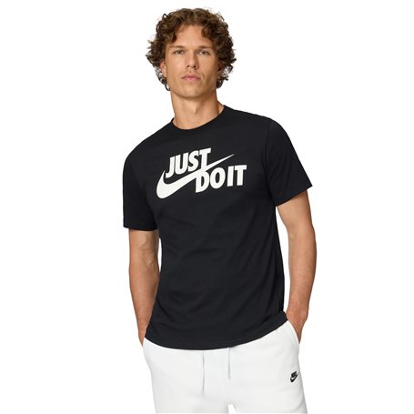 Nike AR5006-011 M NSW Tee Just DO IT Swoosh Sweatshirt Homme Black/White Taille XL