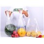 100pcs 24x36cm / 9.4x14inch gilet en plastique transparent sacs gilet style transporteur sacs alimentaire shopping à emporter sa