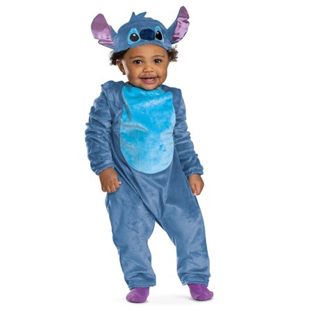 Disney Lilo & Stitch | Déguisement Stitch Deluxe pour Bébé | Taille 12-18 mois | Costume Et Accessoire Chapeau Stitch | Licence
