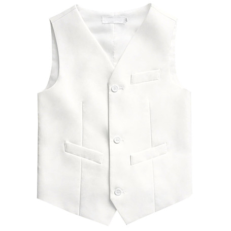 Gentleman Vêtements Habillé Gilet Ado pour Enfant Garçon Petit Veston sans Manche Veste Costume d'honneur Mariage Cérémonie Dégu