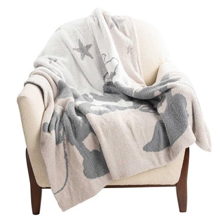 Jay Franco Disney Mickey and Minnie Mouse Plaid Doux - 127 x 152 cm Maille pelucheuse