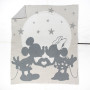 Jay Franco Disney Mickey and Minnie Mouse Plaid Doux - 127 x 152 cm Maille pelucheuse, literie Confortable