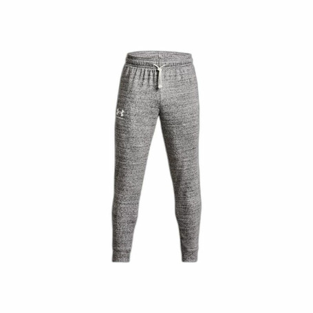 Pantalon de sport long Under Armour Rival Terry Gris Homme Fitness