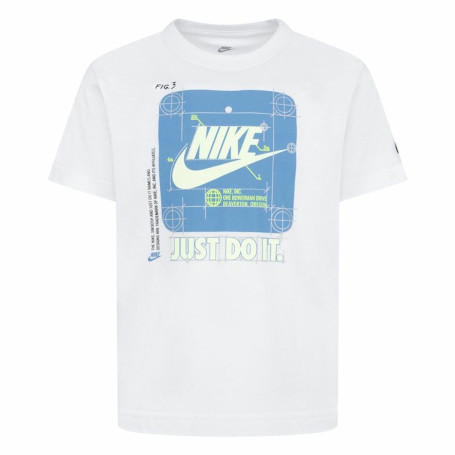 T shirt à manches courtes Enfant Nike Future Utility Ss Blanc