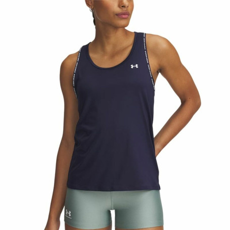 Maillot de Corps sans Manches pour Femme Under Armour Tech Blue marine (S)