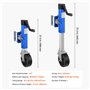 VEVOR Cric de Remorque pour Bateau, Charge 907 kg, Roue Jockey de Remorque Pivotant Robuste avec Roue en PP, Levage 410-670 mm, 