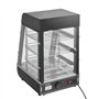 VEVOR Vitrine Chauffante Commerciale à 3 Niveaux, Présentoir à Chaud 1000 W, avec Lumière, Étagère Réglable et Affichage de la T
