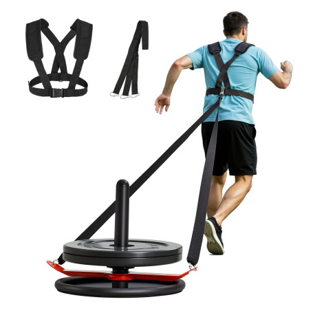 VEVOR Traîneau de Puissance Traction en Acier