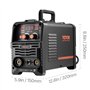VEVOR Poste à Souder MIG, 130 A, Machine de Soudage Synergique Soudeuse Portable Multi-processus MIG sans Gaz MMA Lift TIG 3 en