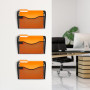 VEVOR Support mural de fichiers, 3 PCs, 1 poche, porte-documents en maille pour magazines, courrier, papier, organisateur mural 