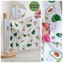 Lot de 10 rouleaux d'essuie-tout réutilisables avec boutons-pression – Serviettes en papier écologiques et réutilisables – Doubl