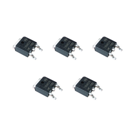 5 régulateurs de tension 9 V 500 mA 7809 78M09 L78M09 L78M09C LM78M09 TO-252 DPAK