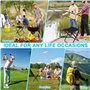 Mini Tabouret de Camping Pliable,Tabouret Pliant Portable, Tabouret de Barbecue Léger, Siège de Camping Portable avec Sac de Tra
