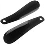 2 pcs Chausse-pied Chausse-pied Plastique Noir solide Flexible de voyage Petite courte facile Crochet trou Binette Corne Lifter