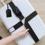 2 Sangle Valise avec Boucle 2 étiquette de Bagage, Croisé Sangle pour Valise Réglables, Sangles à Bagage, pour Voyage Longue Dis