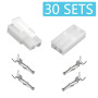 WMYCONGCONG Lot de 30 Paires de connecteurs mâles et Femelles avec Broches compatibles avec Les Grands connecteurs Tamiya de Typ