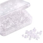 Lot de 1200 fermoirs de boucles d'oreilles en silicone transparent 4 mm