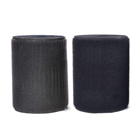 Arlent 4 "Largeur 2 Yards Longueur Coudre sur bandes auto-agrippantes Style Nylon, tissu non adhésif au dos Noir (10cm x 2M) Arlent 4 "Largeur 2 Yards Longueur Coudre sur bandes auto-agrippantes Style Nylon