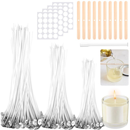 KAIYAYA Mèche Bougie 150 Pièces Kit de Mèches pour Bougies