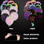 CUNAOUK Lot de 35 ballons fluorescents phosphorescents en latex à pois pour anniversaire, mariage, fête sur le thème de l'arche