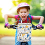 Sacoche de guidon pour enfant - Sac de vélo épais - Panier de guidon avec deux boucles en plastique - Accessoire de vélo pour fi