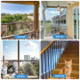 mobumeia Filet Chat Balcon, 3 x 8 m Filet de Protection Chat, Filet Protection Chat, Protection Balcon Chat, pour Sécuriser Les