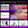 32 Pièces Boule à Facette Kit, Mini Boule Disco avec Corde, Deco Disco Brillant Réutilisable, Disco Ball pour la Décoration de l