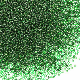 Perles de rocaille vertes en vrac de 2 mm pour la fabrication de bijoux, 110 g, environ 9 800 pièces, perles en verre 12/0 pour  Perles de rocaille vertes en vrac de 2 mm pour la fabrication de bijoux