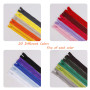 RZKJ-SHOP Fermeture Éclair Colorée en Nylon Couture, 100pcs/30cm Fermetures à Glissière Bobine Tirettes Accessoire pour Tailor D