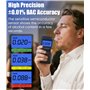 Vuxava Éthylotest Électronique Homologué avec Écran LCD & 20 Embouts – Alcotest Portable pour Maison & Voiture avec Sac Noir en
