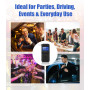Vuxava Éthylotest Électronique Homologué avec Écran LCD & 20 Embouts – Alcotest Portable pour Maison & Voiture avec Sac Noir en