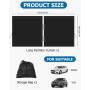 Fenêtre Occultante Protection Solaire Rideau De Séparation Voiture 3 Pièces Set 2 Rideaux D'occultation Avant & Arrière + 1 Pare