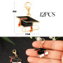 12pcs Porte-Clés Chapeau de Graduation Porte clef de Remise de Diplôme Pendentif en Alliage Fin d'Études Porte-Clés de Souvenirs