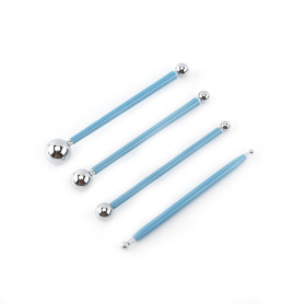 4Pcs Outils De Modelage De Balle En Acier Inoxydable Décoration Moulage De Gâteau Argile Modélisation Kit 4Pcs Outils De Modelage De Balle En Acier Inoxydable Décoration Moulage De Gâteau Argile Modélisation Kit