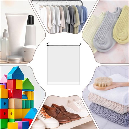 XARA 100 charlottes jetables réglables + 100 surchaussures imperméables + 100 blouses jetables en polyéthylène – Pack hypoallerg