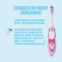 Jordan ® | Step 2 Brosse à dents pour enfants | Brosse à dents pour enfants de 3 à 5 ans | Poils souples, double poignée ergonom