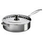 Le Creuset Signature Sauteuse en Acier Inoxydable avec Couvercle