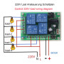Haute sensibilité DC 12 V 4CH 4 canaux Télécommande Commutateur sans fil Interrupteur émetteur Récepteur radio + émetteur Téléco