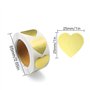 oupados 1000 Pcs d'Autocollant Coeur Doré Étiquettes d'Or Cœur Autocollants en Forme de Cœur pour décorer les cadeaux de la Sain