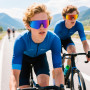 Muyohix Lot de 2 Lunettes de Soleil Polarisées, Lunettes de Cyclisme Homme Femmes, Lunette de Cyclisme Protection UV400, Lunette