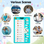 Ruryxel 2 Pièces Tableaux de Tâches à Faire pour Enfants, Tableau Memo Checklist avec 8 Aimants, Liste de Choses à Faire avec 6