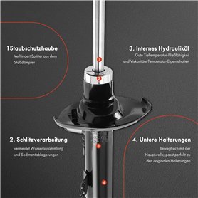 Herzberg Batterie de cuisine - lot de casserole induction - set casserole et poele tous feux - set de cuisine de 5 éléments avec