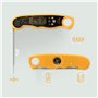 Deiss PRO Thermomètre Cuisine Digital - Sonde de Temperature Pliable - Avec Écran LED RétroÉclairage - Thermomètre Cuisson pour